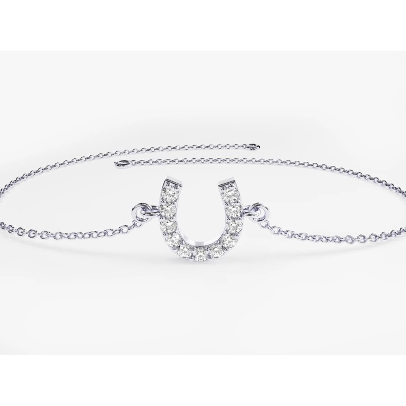 Bratara din Aur Rose de 18k cu Diamante Naturale Incolore de 0.12 ct
