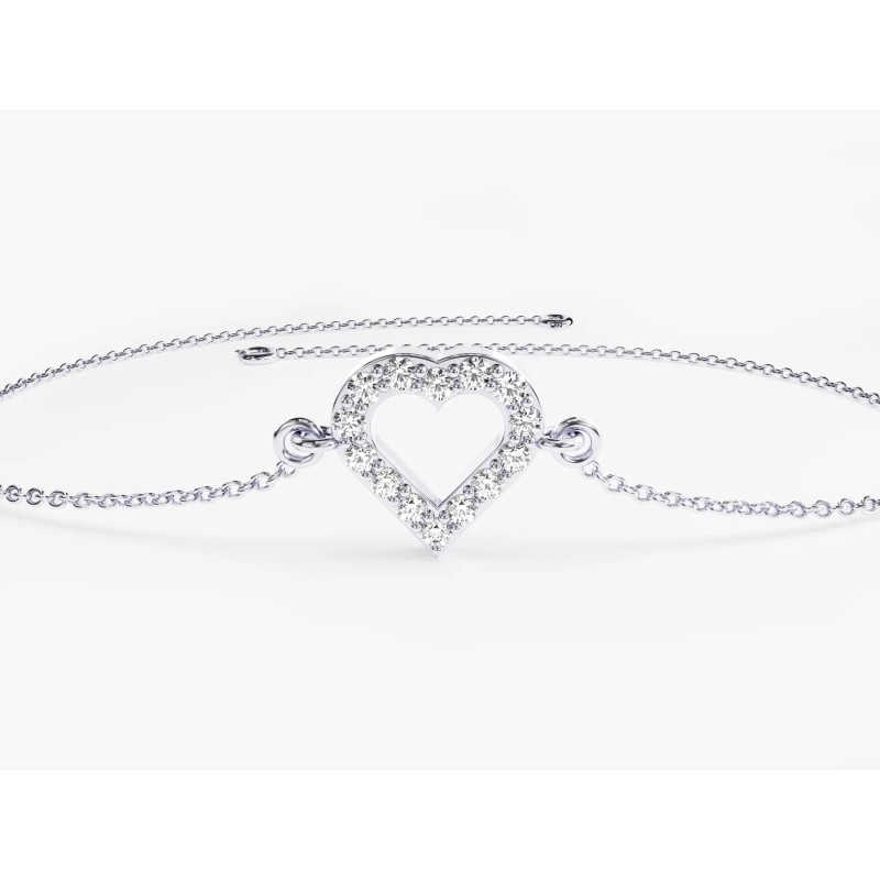 Bratara din Aur Rose de 18k cu Diamante Naturale Incolore de 0.13 ct