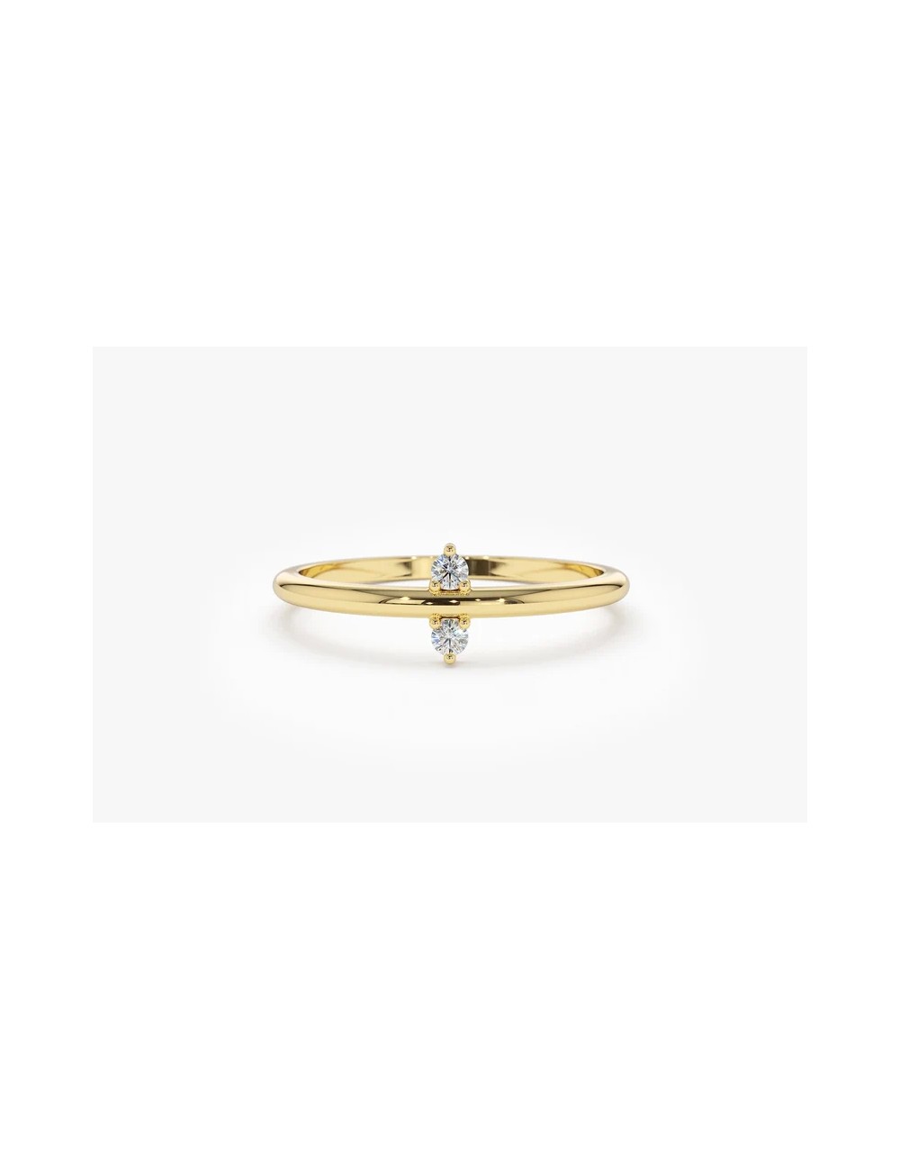 Inel din aur de 14 k cu diamante mini Daisy