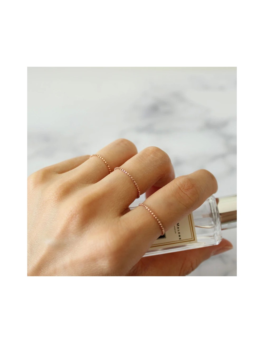Inel minimalist din aur galben de 14k Emma