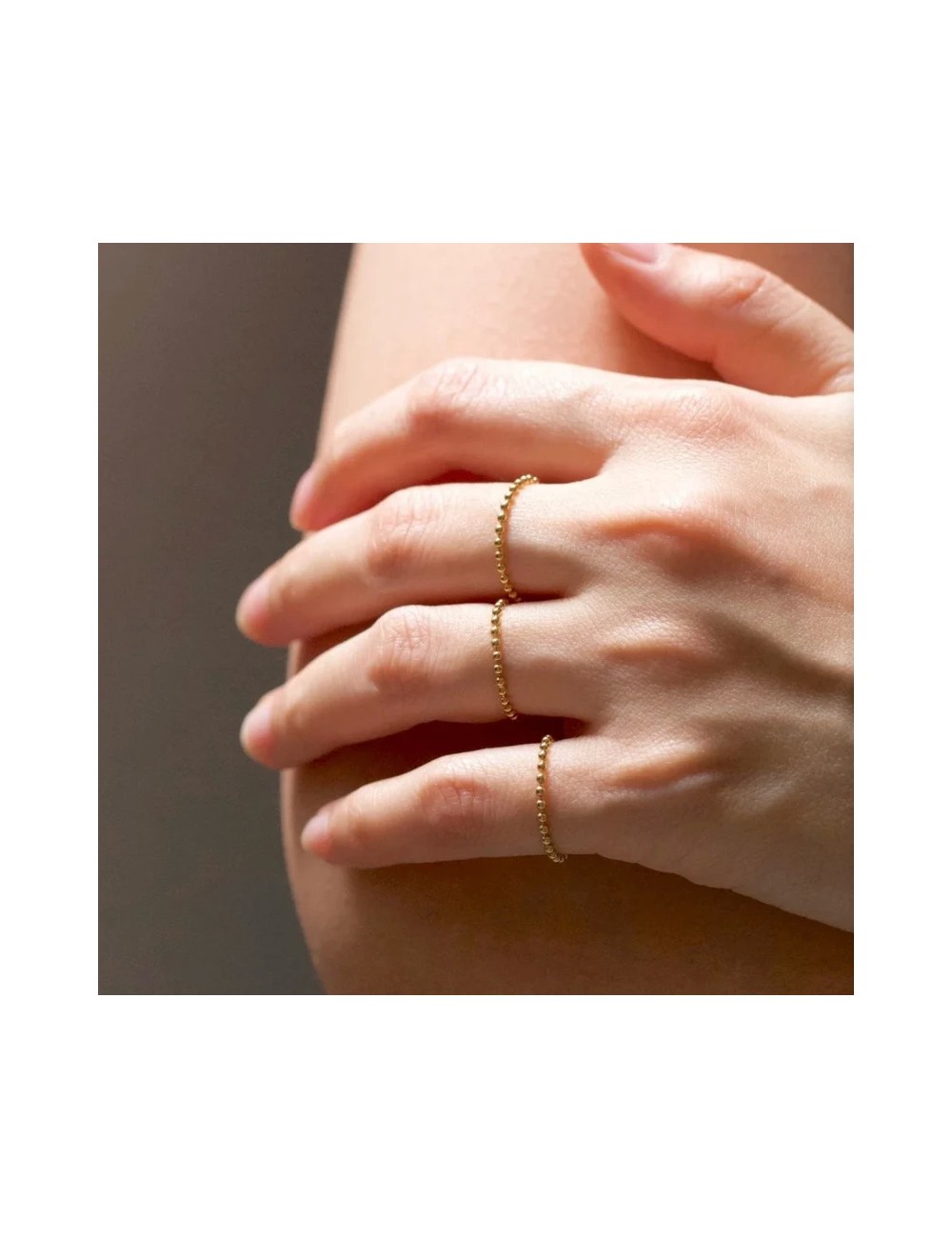 Inel minimalist din aur galben de 14k Emma
