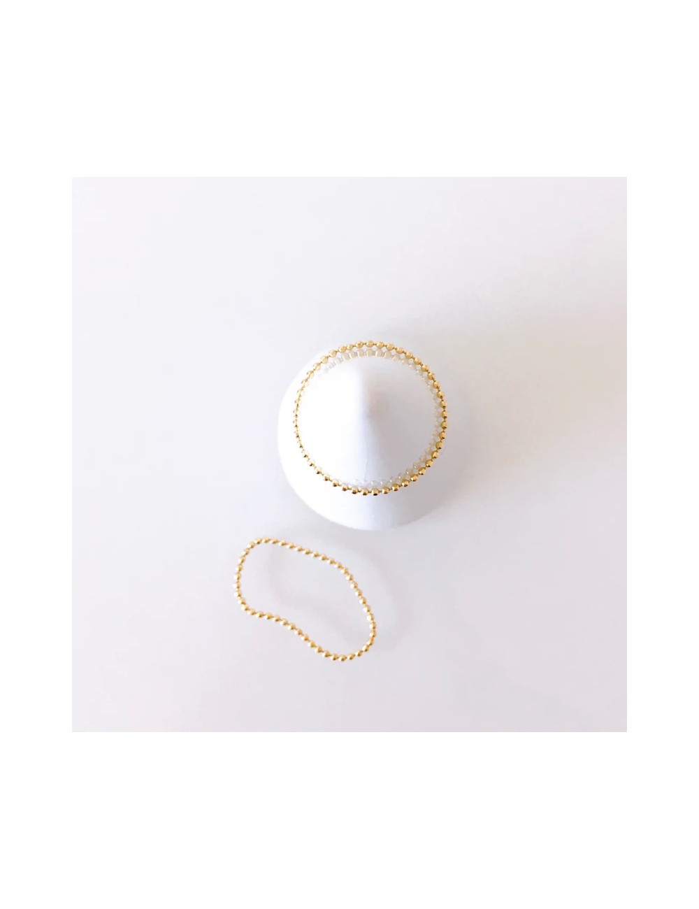 Inel minimalist din aur galben de 14k Emma