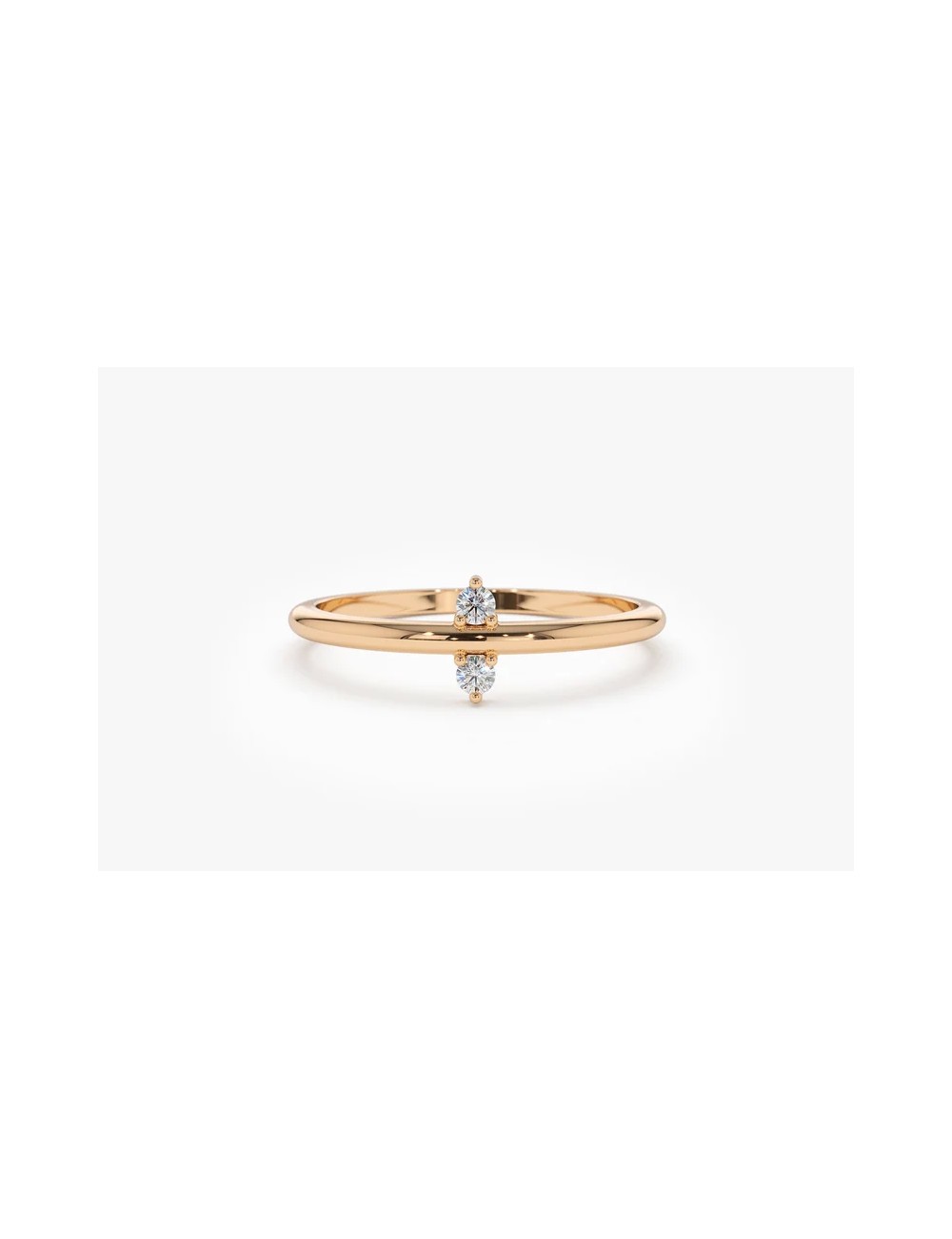 Inel din aur de 14 k cu diamante mini Daisy