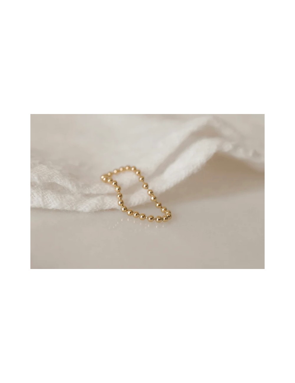 Inel minimalist din aur galben de 14k Emma