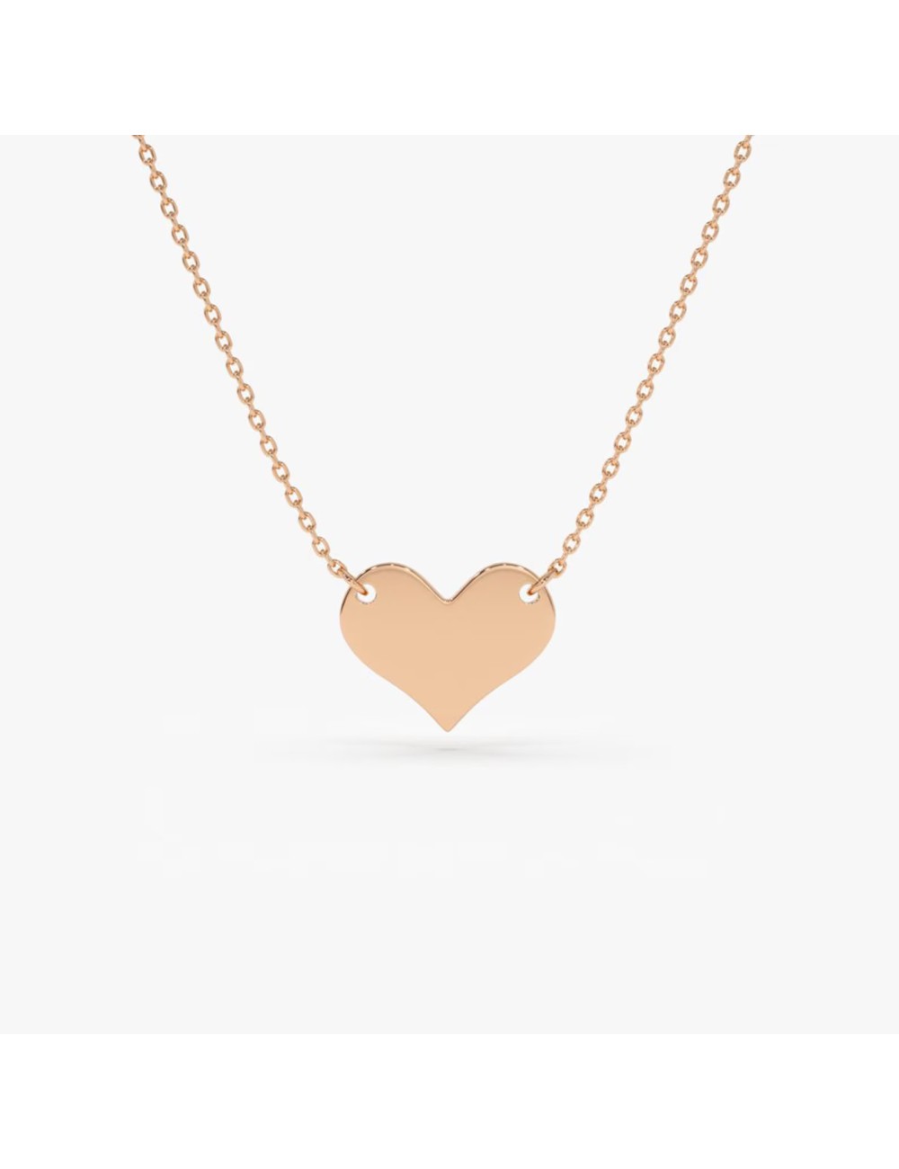 Colier minimalist din aur galben de 14k  Love Me