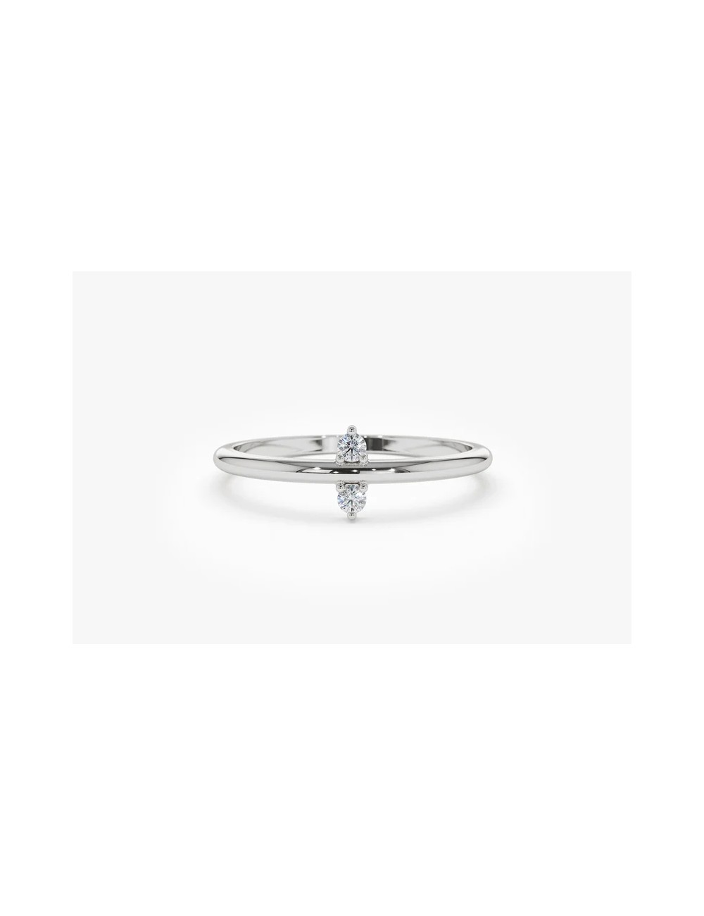 Inel din aur de 14 k cu diamante mini Daisy